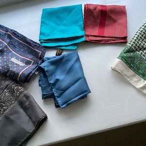 Silk scarves and hankies (all antiques), Christian Dior, Saks.